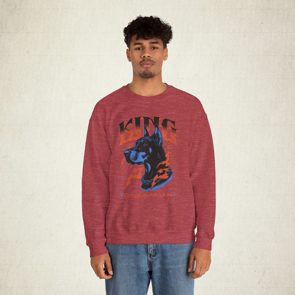Bold Doberman King Unisex Sweatshirt