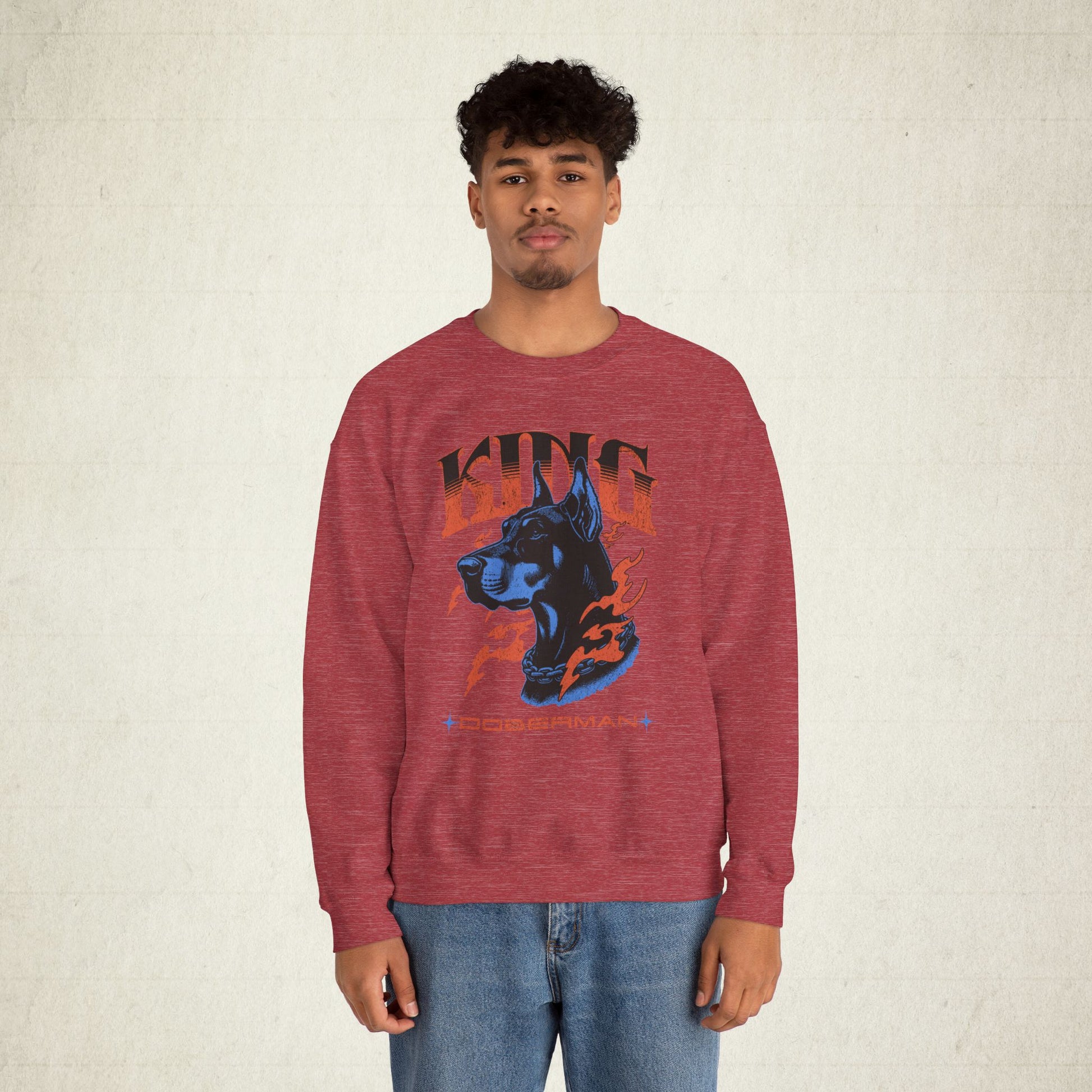 Bold Doberman King Unisex Sweatshirt
