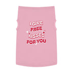 I Give Free Kisses Dog Tank Top featuring a I Give Free Kisses for You design, pet tank top