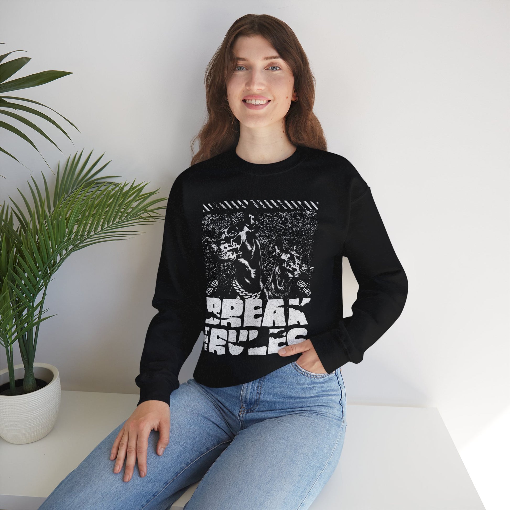Break The Rules Crewneck Unisex Sweatshirt