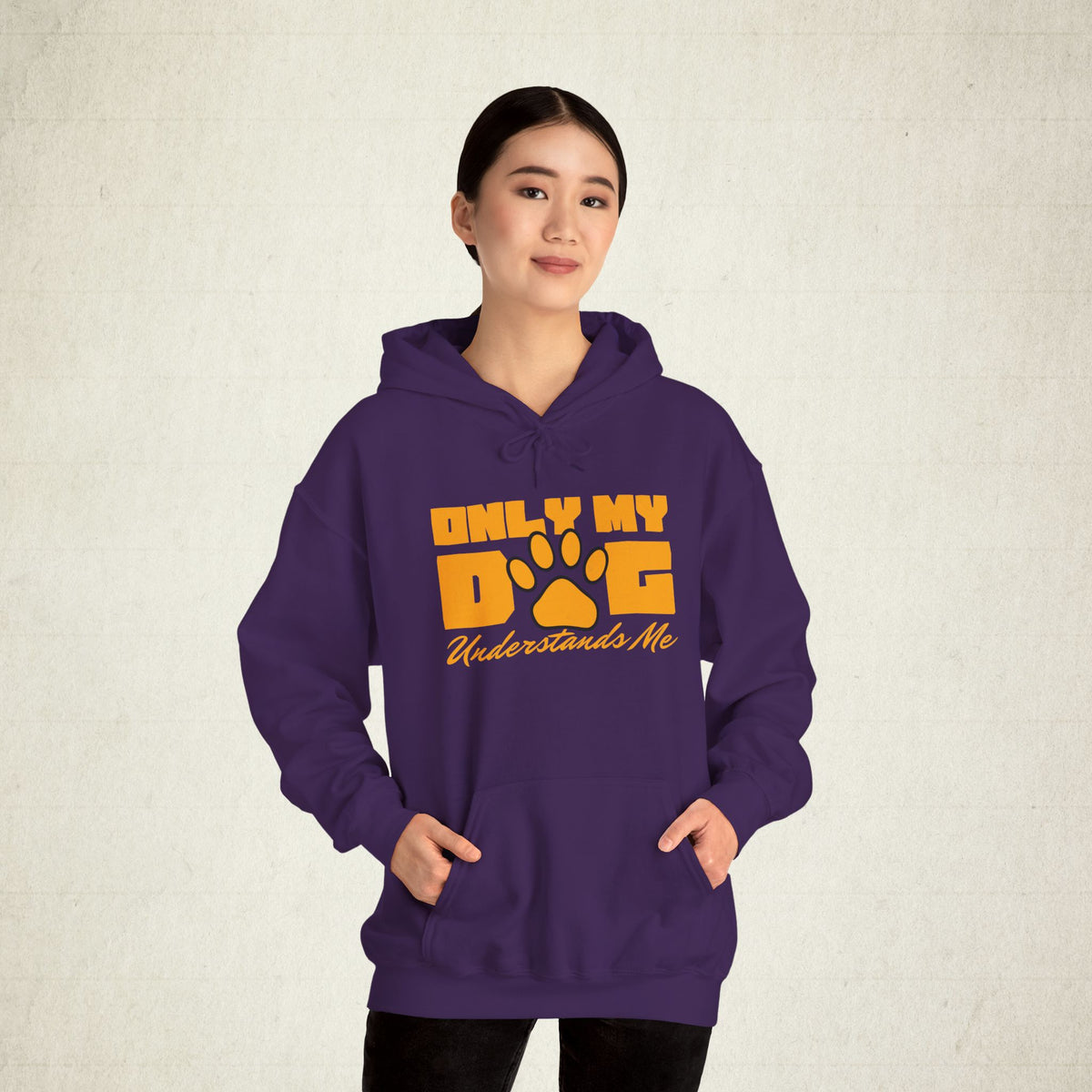 Only My Dog Understands Me Hoodie featuring a Only My Dog Understands Me design, pullover hoodie