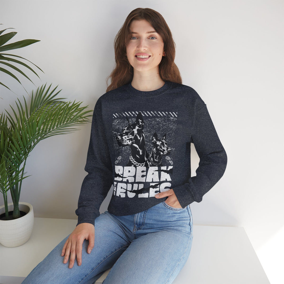 Break The Rules Crewneck Unisex Sweatshirt