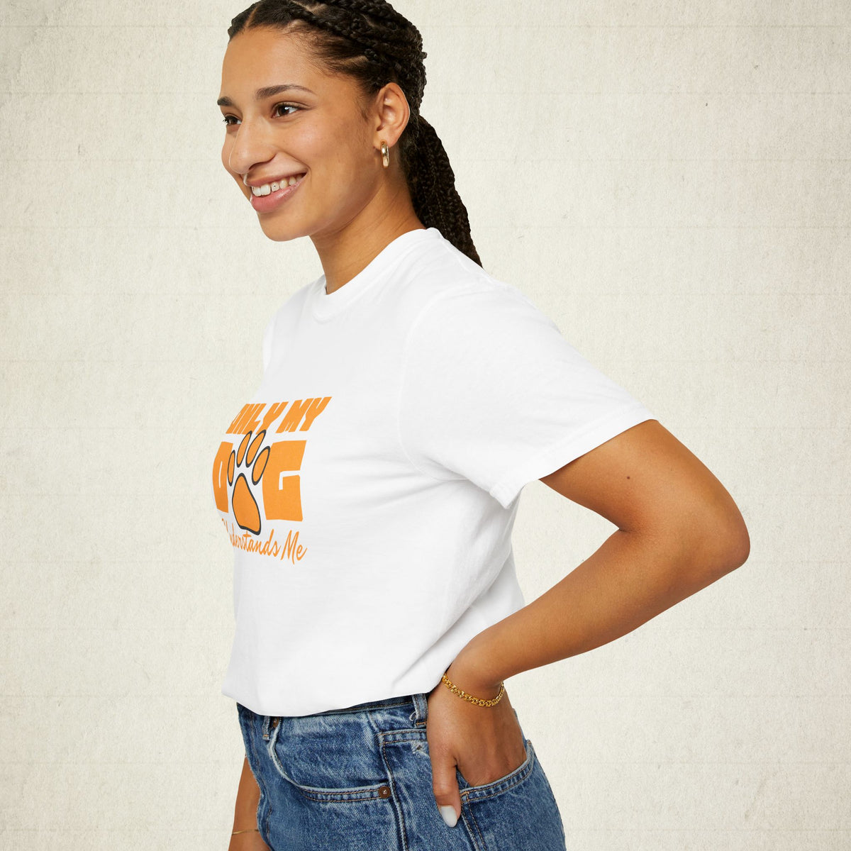 Only My Dog Understands Me Tee featuring a Only My Dog Understands Me design, graphic tee