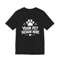 Custom Pet Caricature T-Shirt – Personalized Pet Portrait Tee