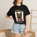 Custom Dog Dad Caricature T-Shirt | Personalized Pet Portrait Tee