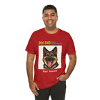Custom Dog Dad Caricature T-Shirt – Personalized Pet Portrait Tee
