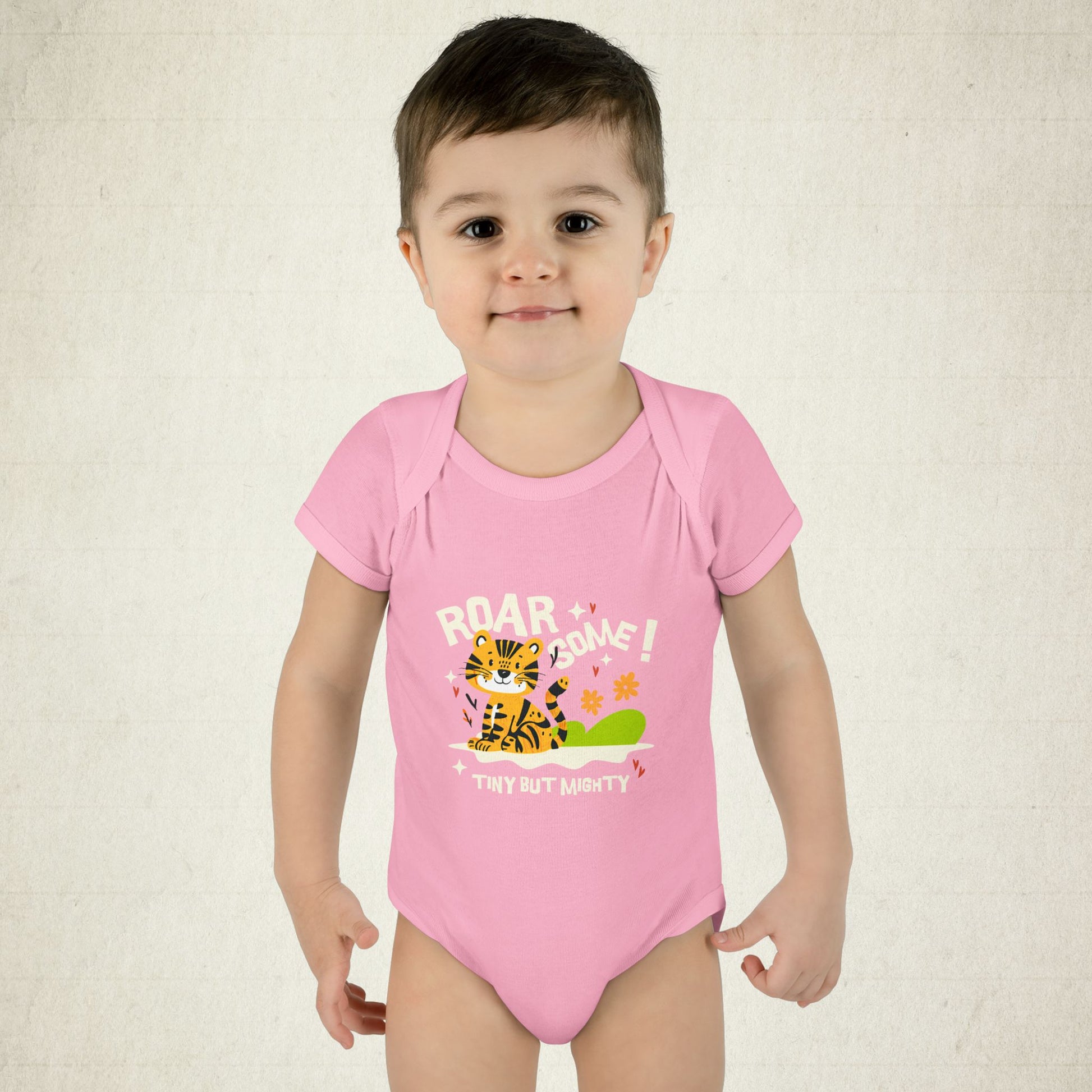Adorable Infant Bodysuit with "Roar-some" Tiger Design