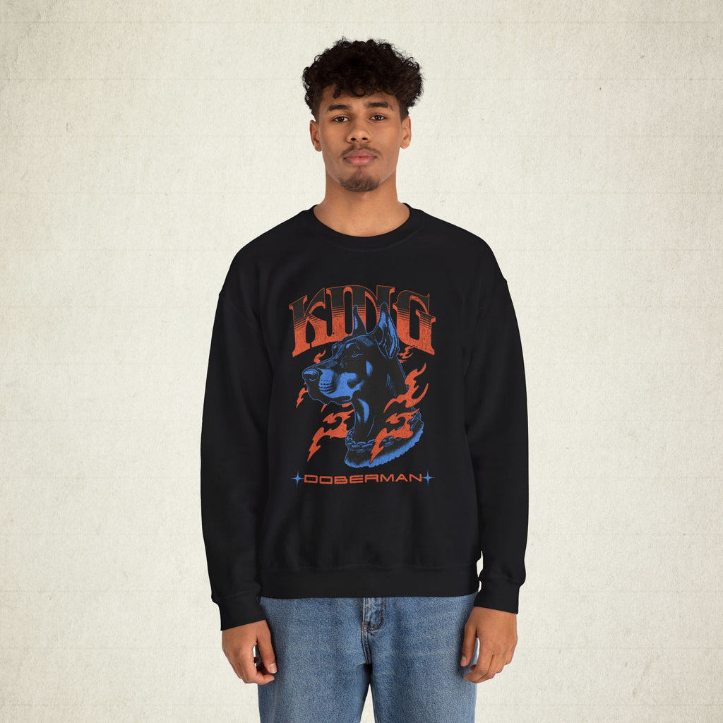 Bold Doberman King Unisex Sweatshirt