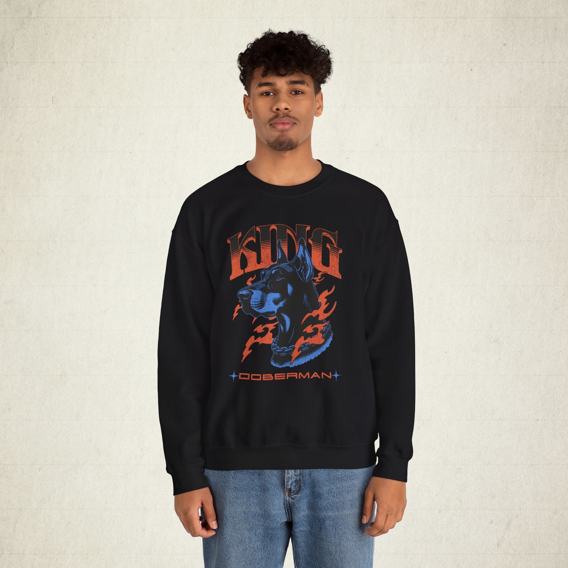 Bold Doberman King Unisex Sweatshirt