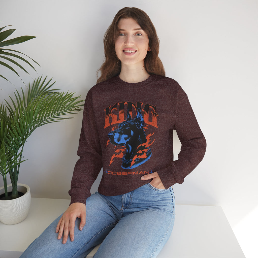 Bold Doberman King Unisex Sweatshirt