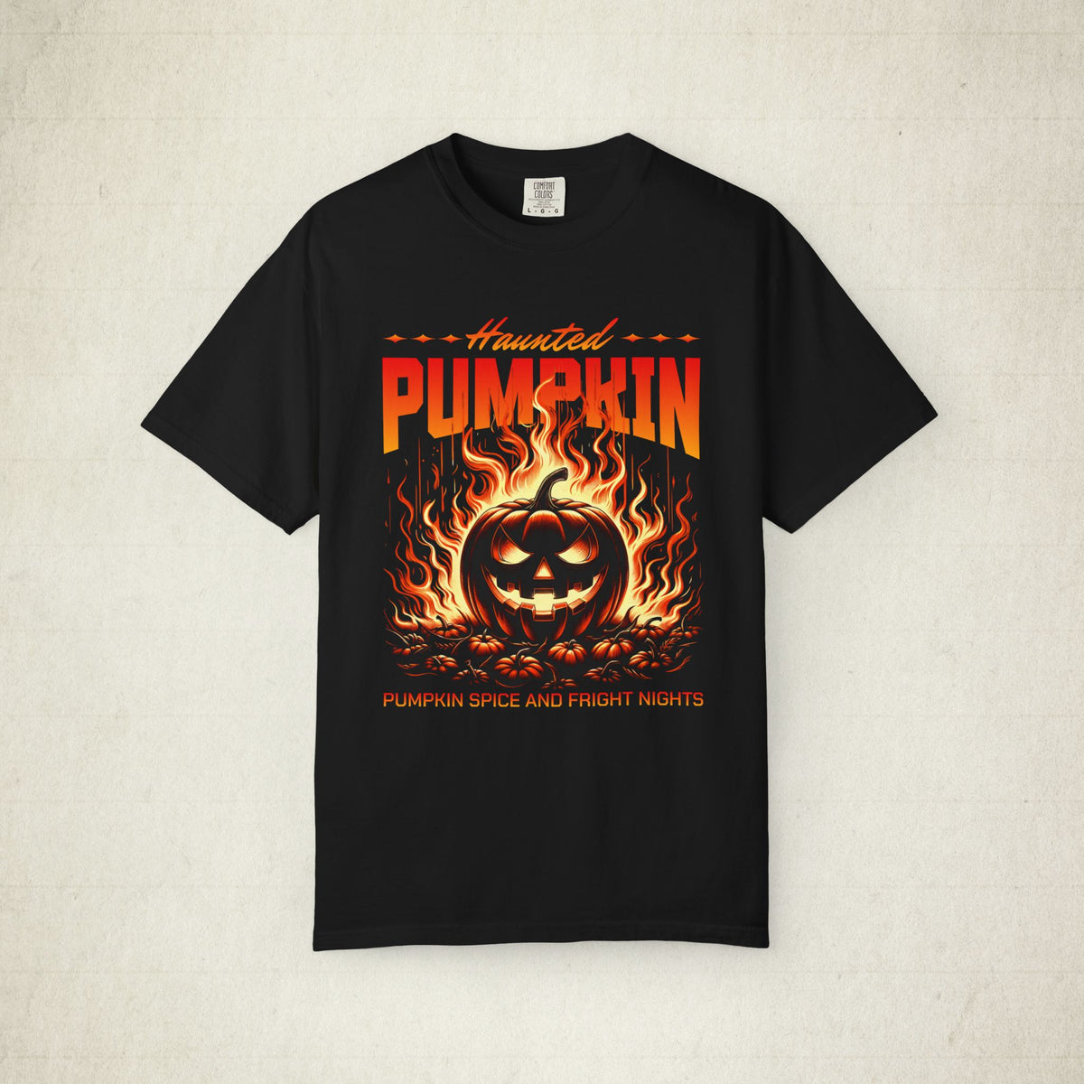 Haunted Pumpkin Halloween Unisex T-shirt