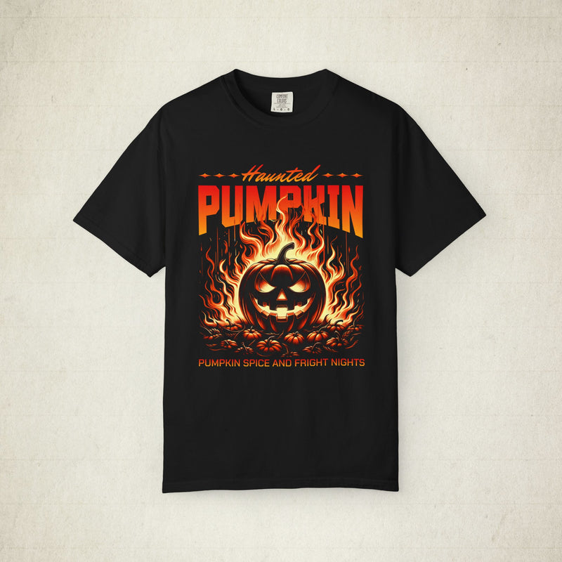 Haunted Pumpkin Halloween Unisex T-shirt