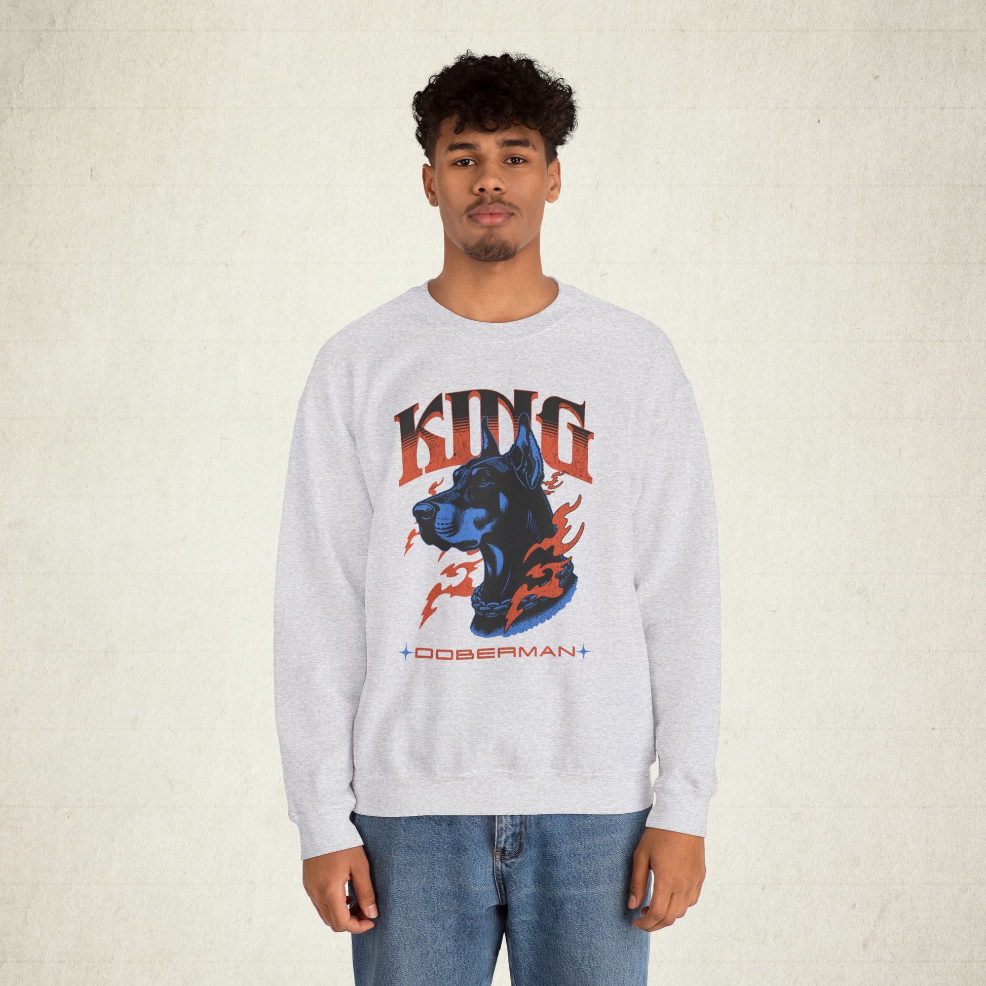 Bold Doberman King Unisex Sweatshirt