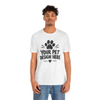 Custom Pet Caricature T-Shirt – Personalized Pet Portrait Tee