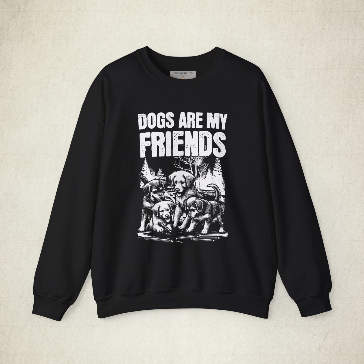 Dog Lovers' Crewneck Sweatshirt featuring a Dog Lovers design, crewneck sweatshirt