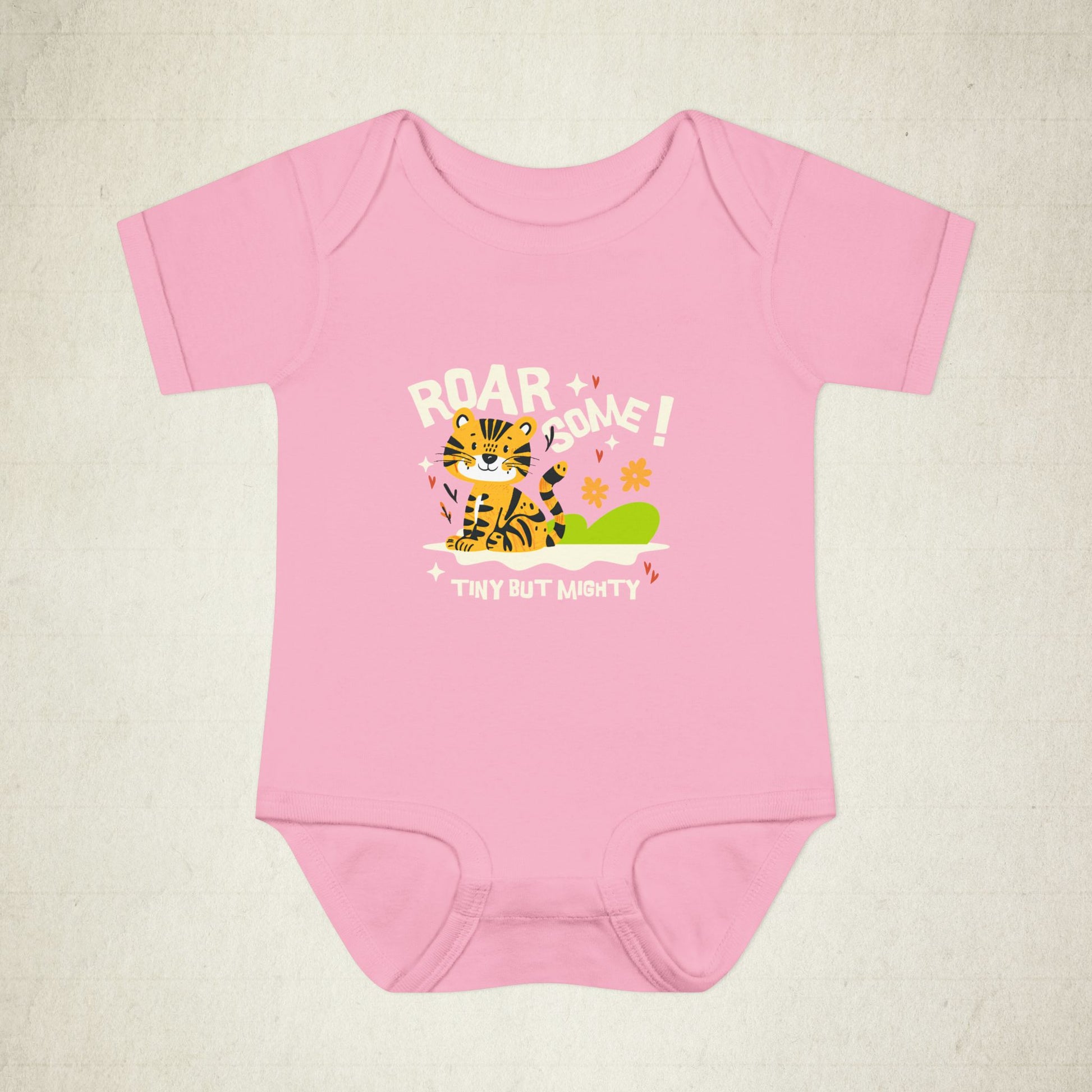 Adorable Infant Bodysuit with "Roar-some" Tiger Design