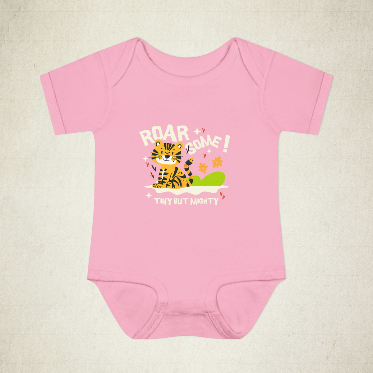 Adorable Infant Bodysuit with "Roar-some" Tiger Design