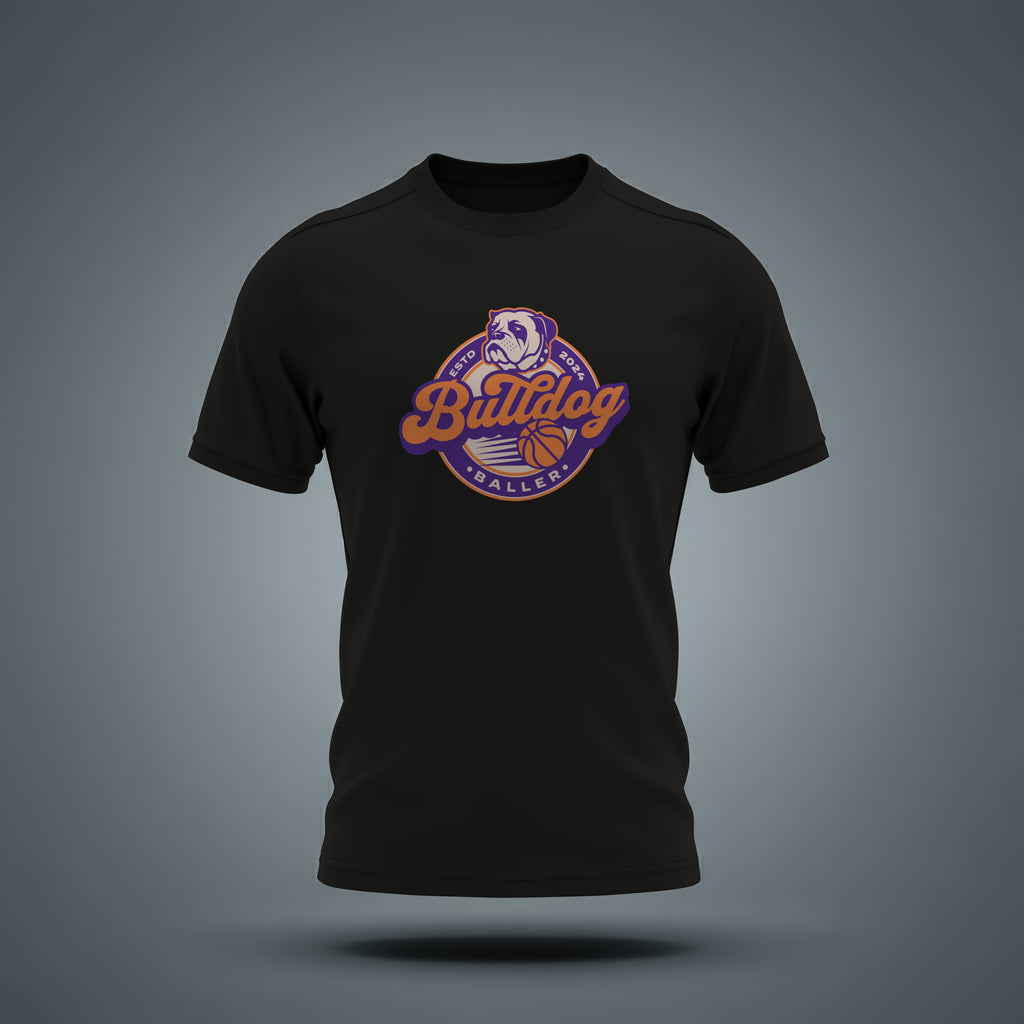 Bulldog Basketbal Moisture Wicking Men Activewear T-shirt