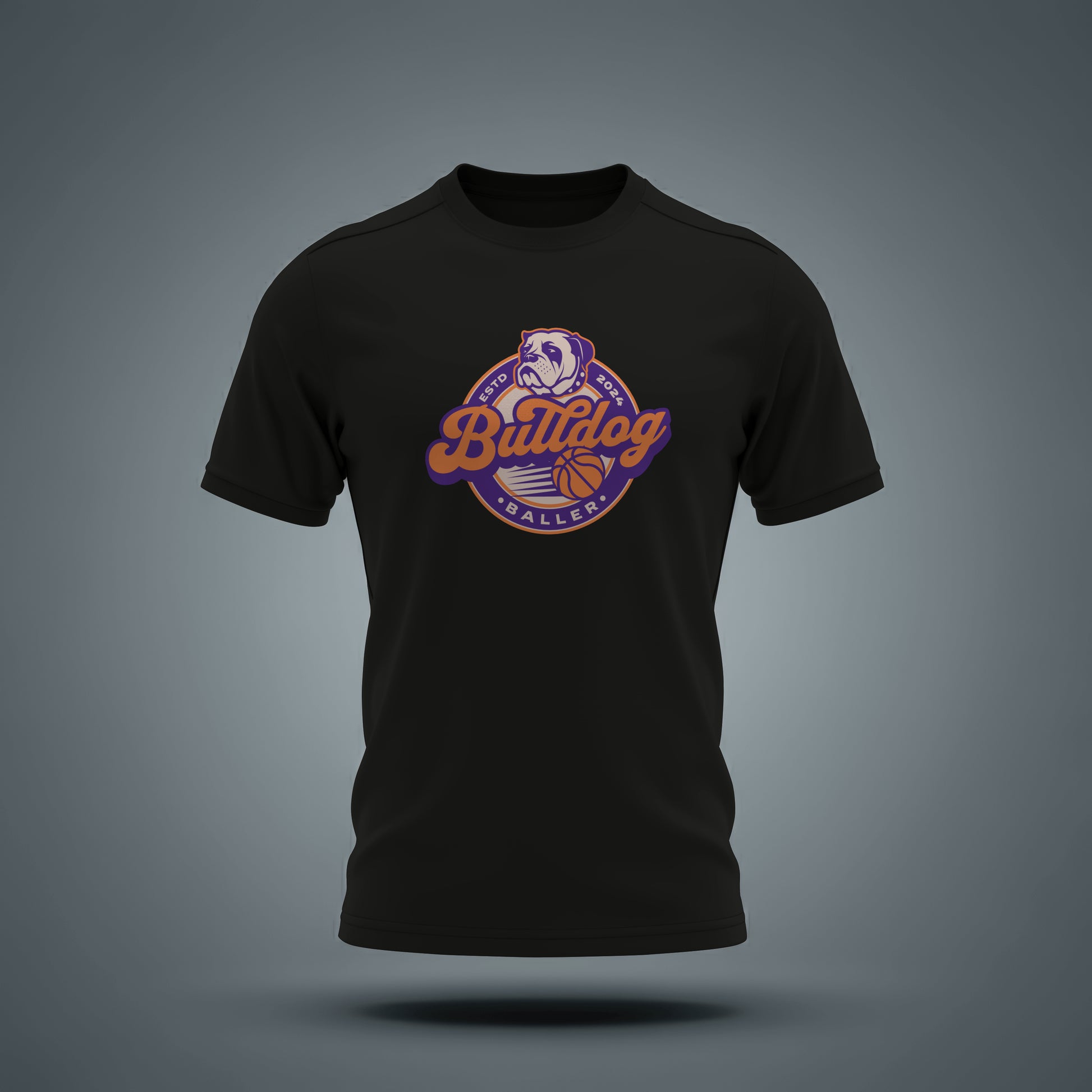 Bulldog Basketbal Moisture Wicking Men Activewear T-shirt