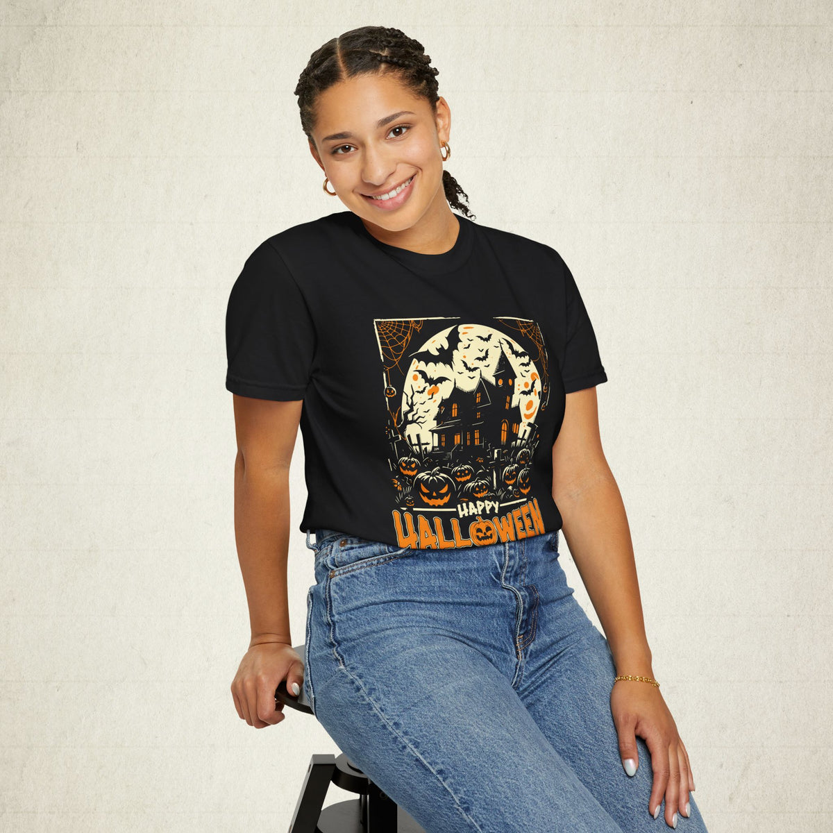 Happy Halloween White Unisex T-shirt
