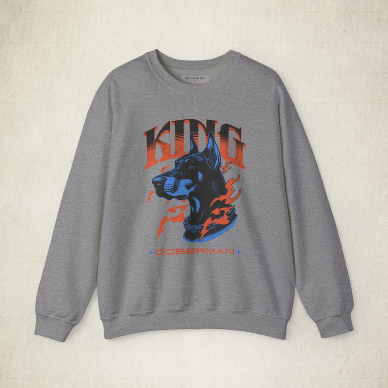 Bold Doberman King Unisex Sweatshirt