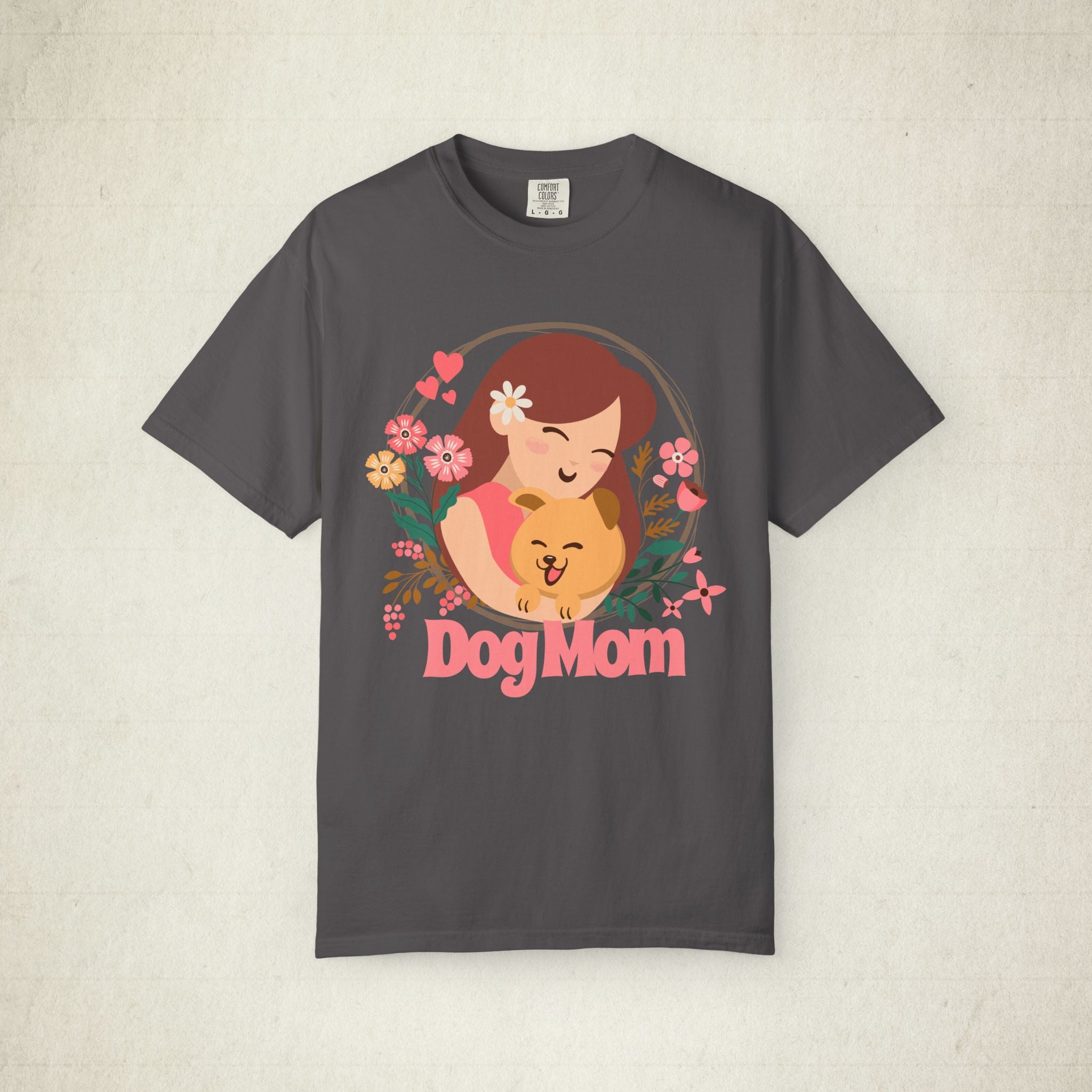 Dog Mom Floral Women T-shirt