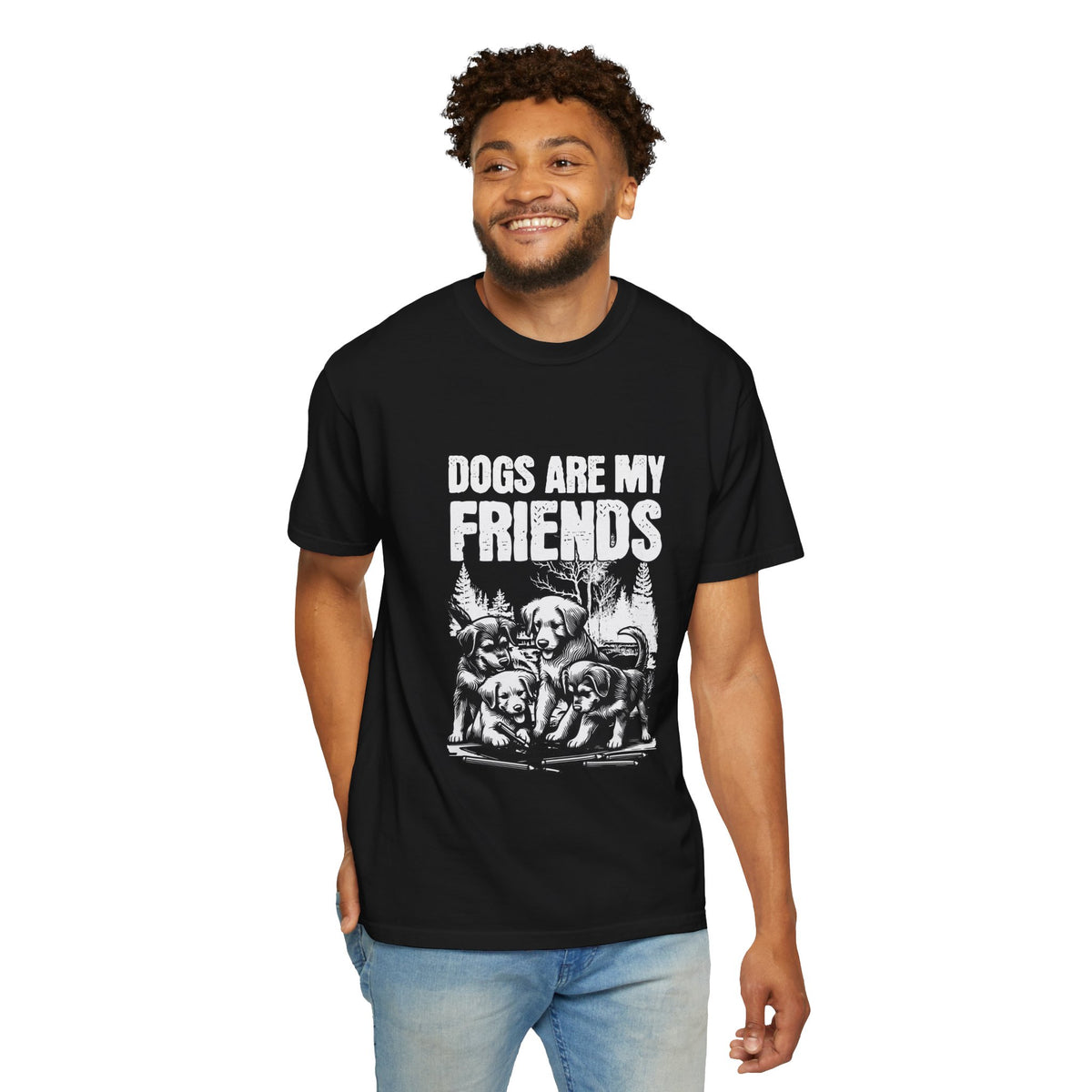 Dogs Are My Friends Graphic Tee featuring a Dogs Are My Friends design, graphic tee