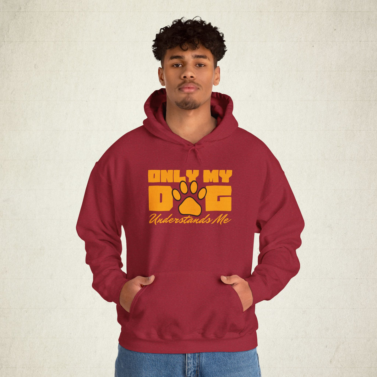Only My Dog Understands Me Hoodie featuring a Only My Dog Understands Me design, pullover hoodie