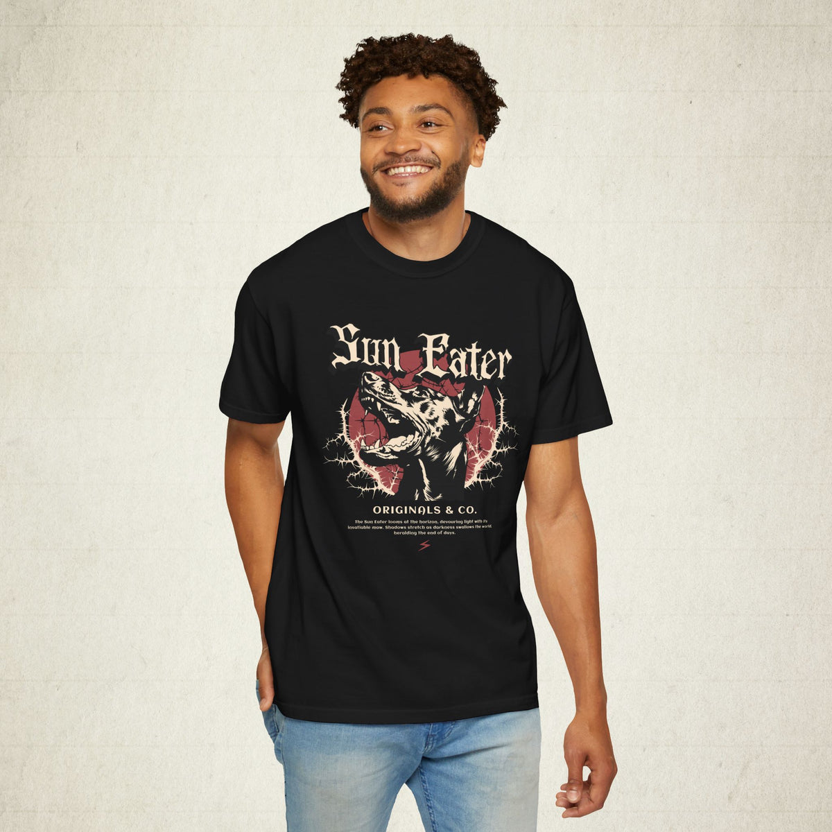 Sun Eater Dog Graphic Tee featuring a Sun Eater design, graphic tee