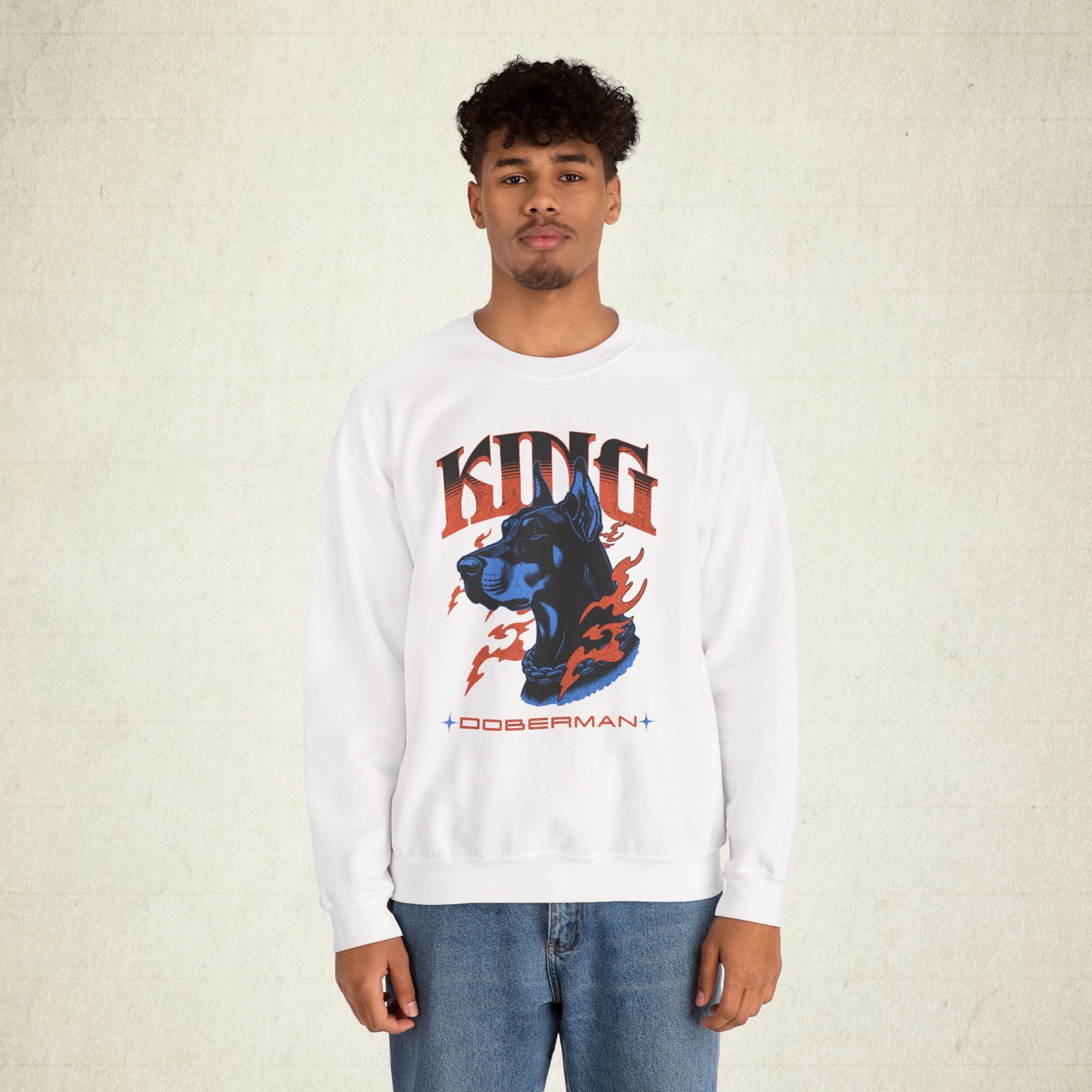 Bold Doberman King Unisex Sweatshirt