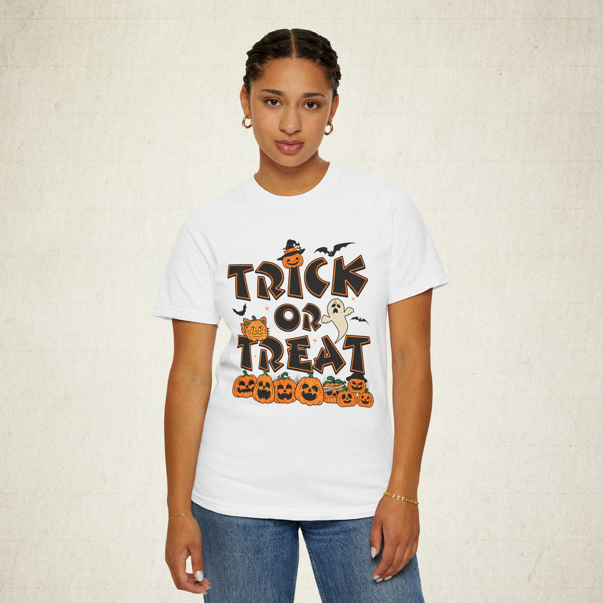 Trick or Treat White Halloween Unisex T-Shirt