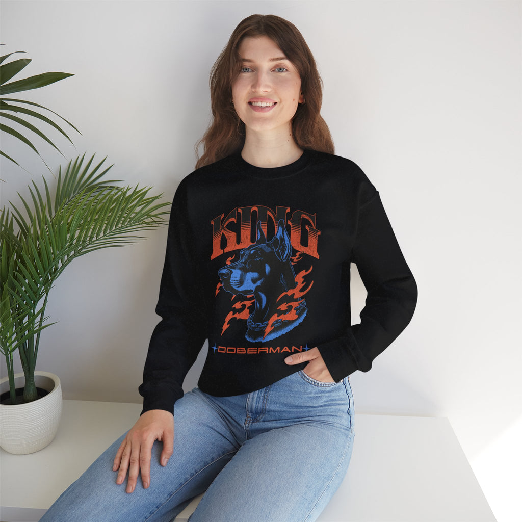 Bold Doberman King Unisex Sweatshirt