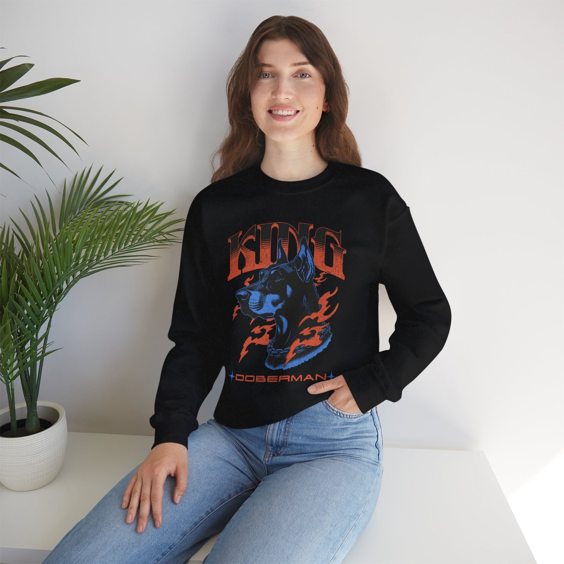 Bold Doberman King Unisex Sweatshirt