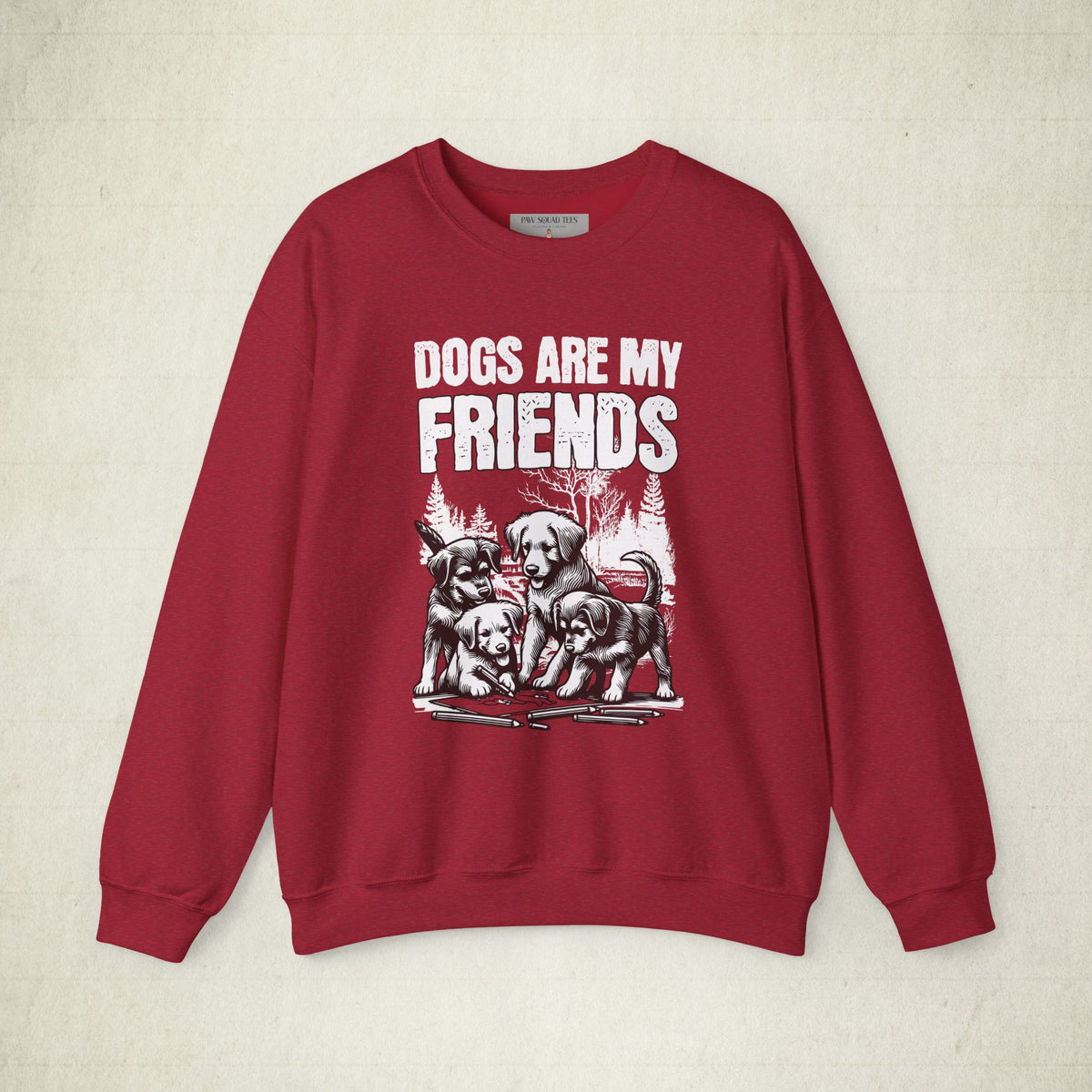 Dog Lovers' Crewneck Sweatshirt featuring a Dog Lovers design, crewneck sweatshirt