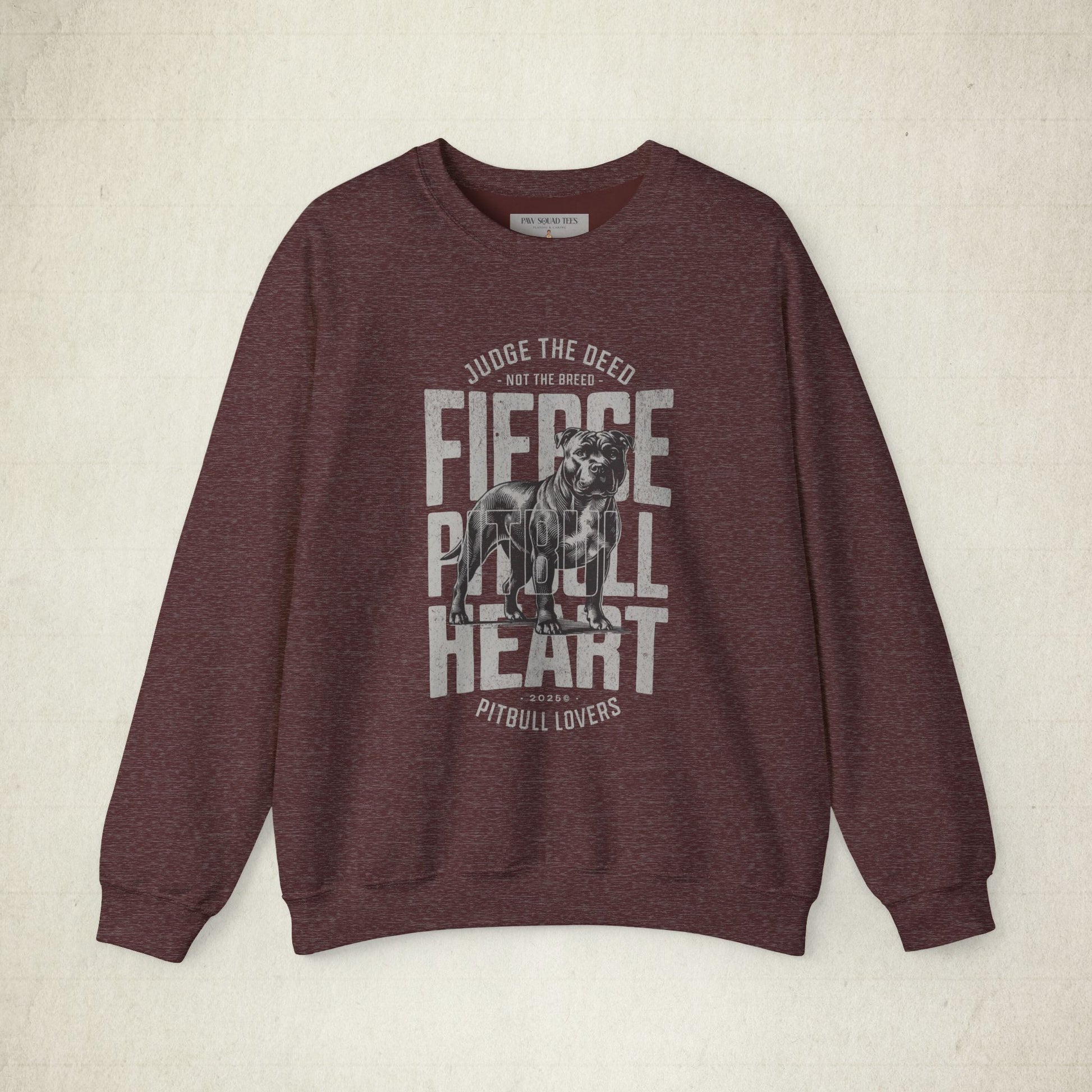 Fierce Pitbull Heart Unisex Sweatshirt