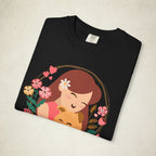 Dog Mom Floral Graphic Tee featuring a Dog Mom design, graphic tee