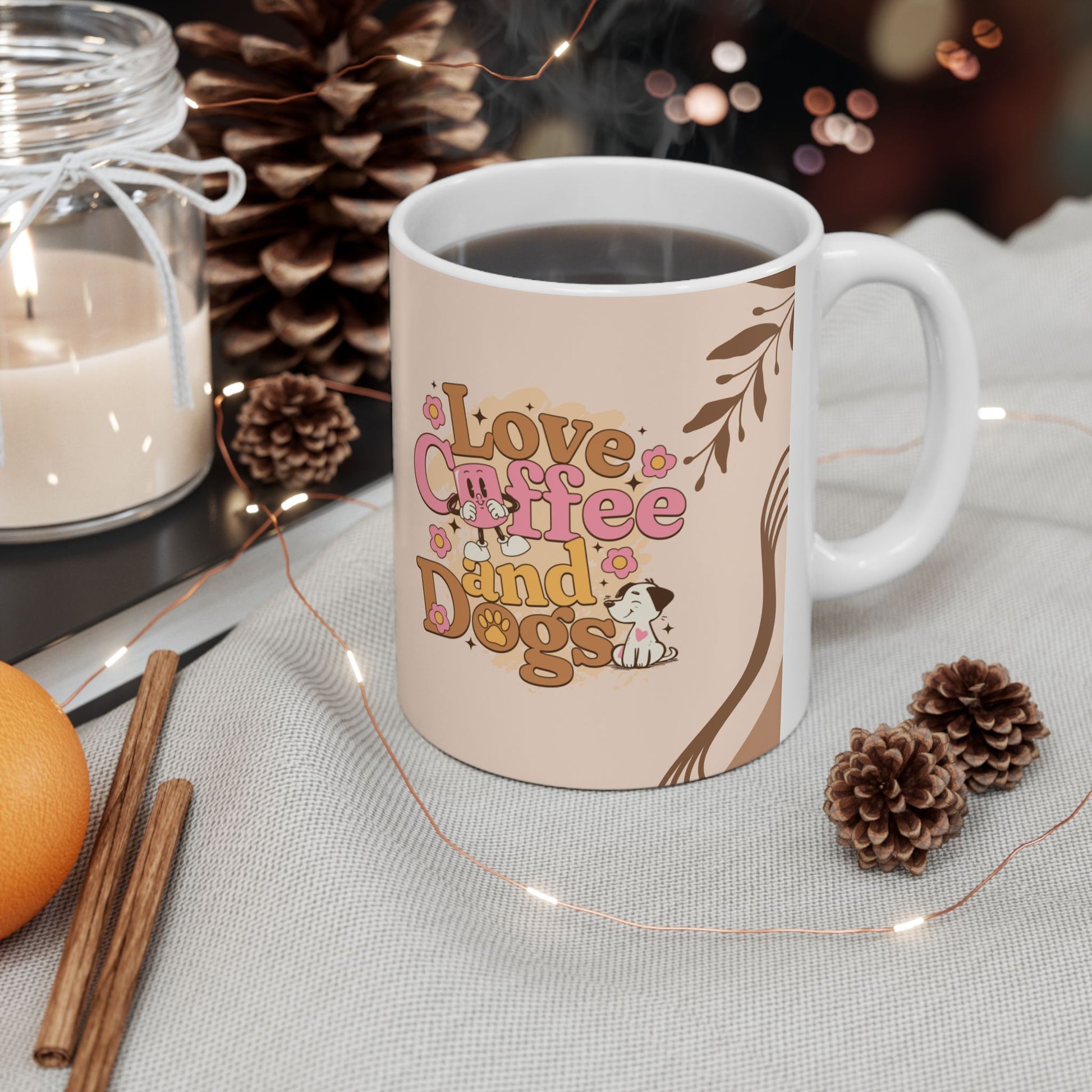 Love Coffee and Dogs Coffee Mug