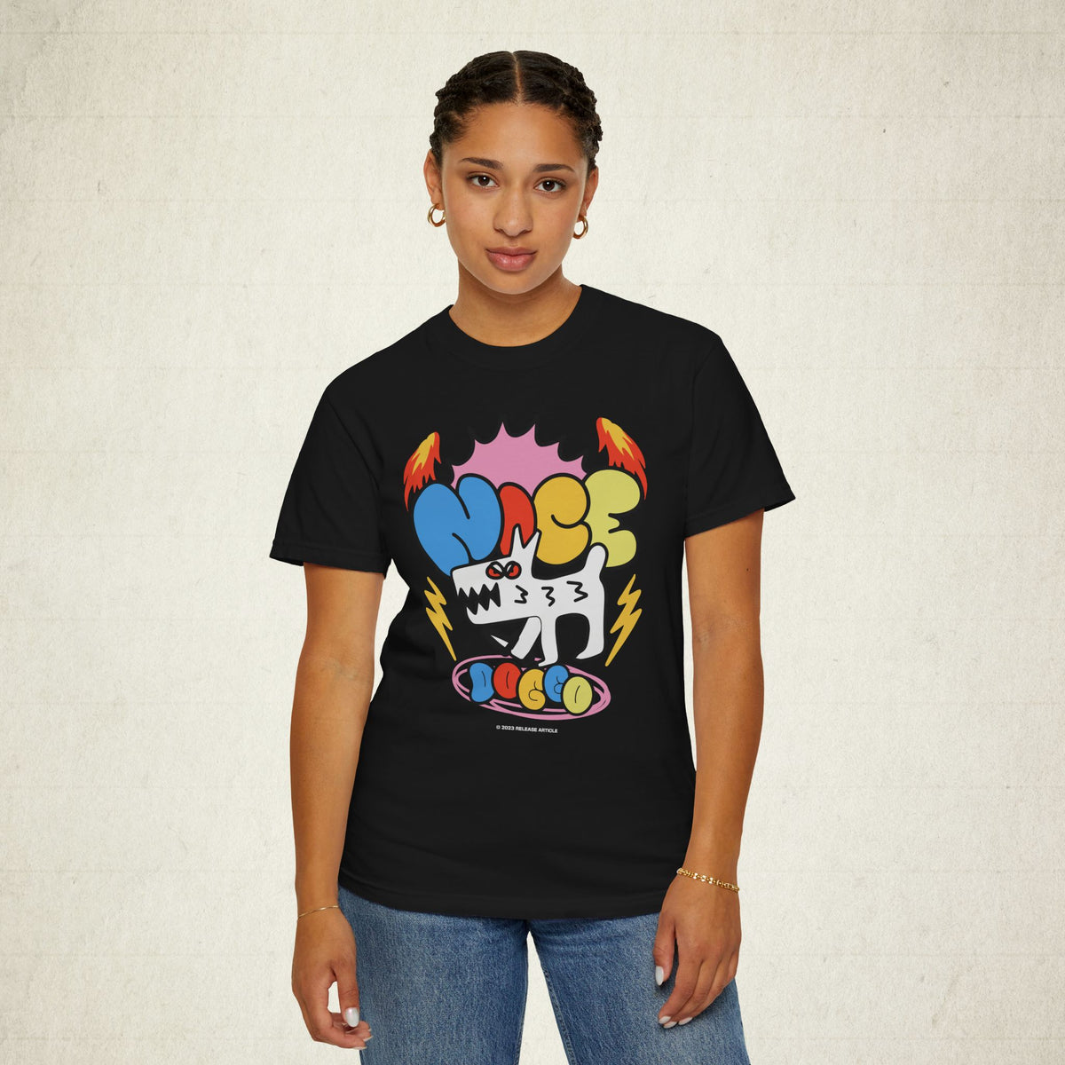 Nice Doggo Graphic Tee featuring a Nice Doggo design, graphic tee