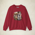 Gatsby the Adventure Dog Crewneck Sweatshirt featuring a Gatsby the Adventure Dog design, crewneck sweatshirt