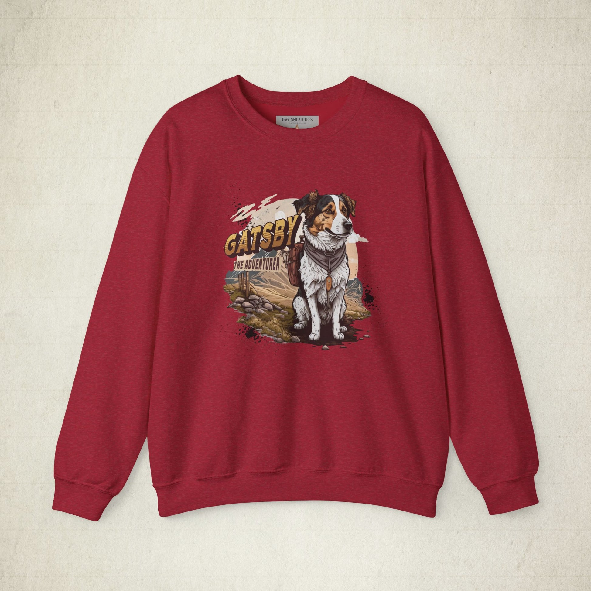 Gatsby the Adventure Dog Unisex Sweatshirt