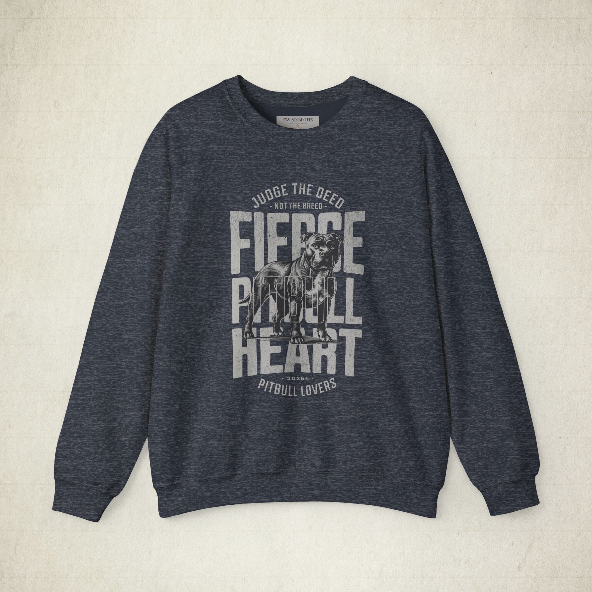 Fierce Pitbull Heart Unisex Sweatshirt