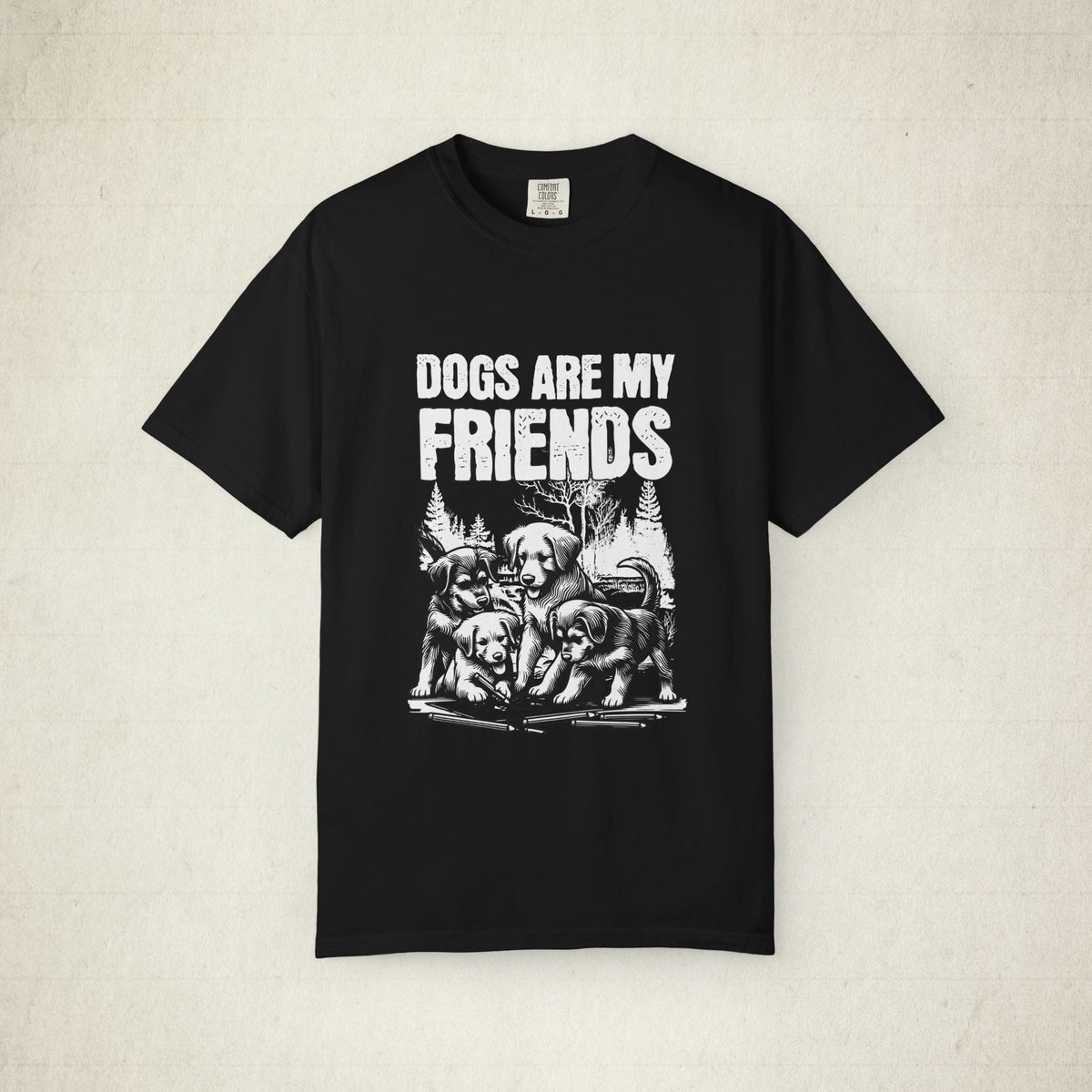 Dogs Are My Friends Graphic Tee featuring a Dogs Are My Friends design, graphic tee