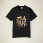 Vintage Gatsby Dog Graphic Tee featuring a Vintage Gatsby Dog design, graphic tee