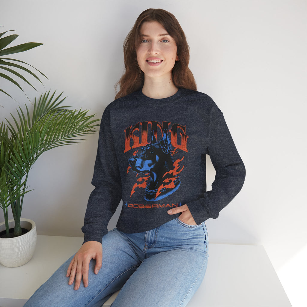 Bold Doberman King Unisex Sweatshirt
