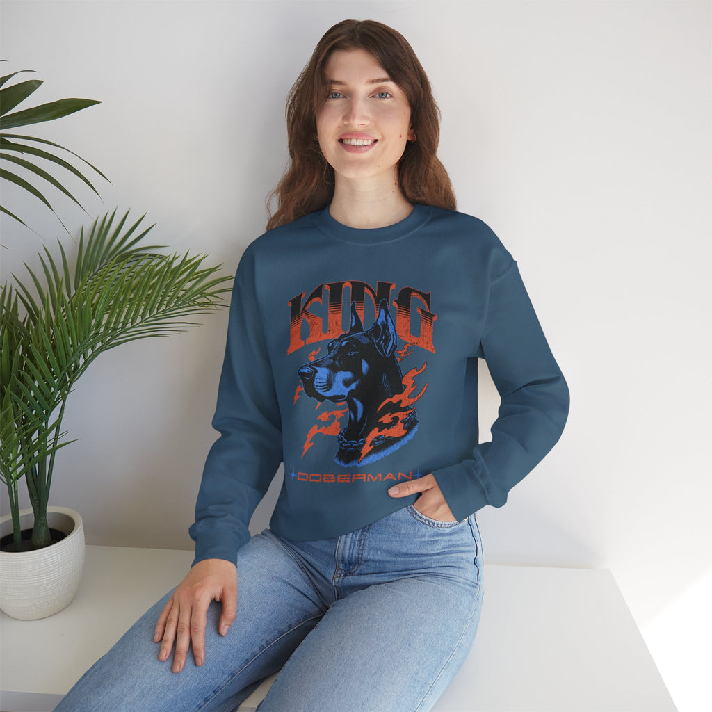 Bold Doberman King Unisex Sweatshirt