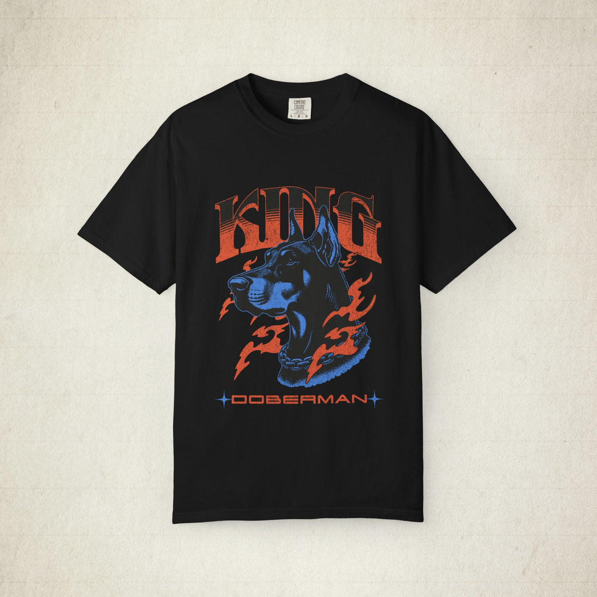 King Doberman Graphic Tee featuring a King Doberman design, graphic tee