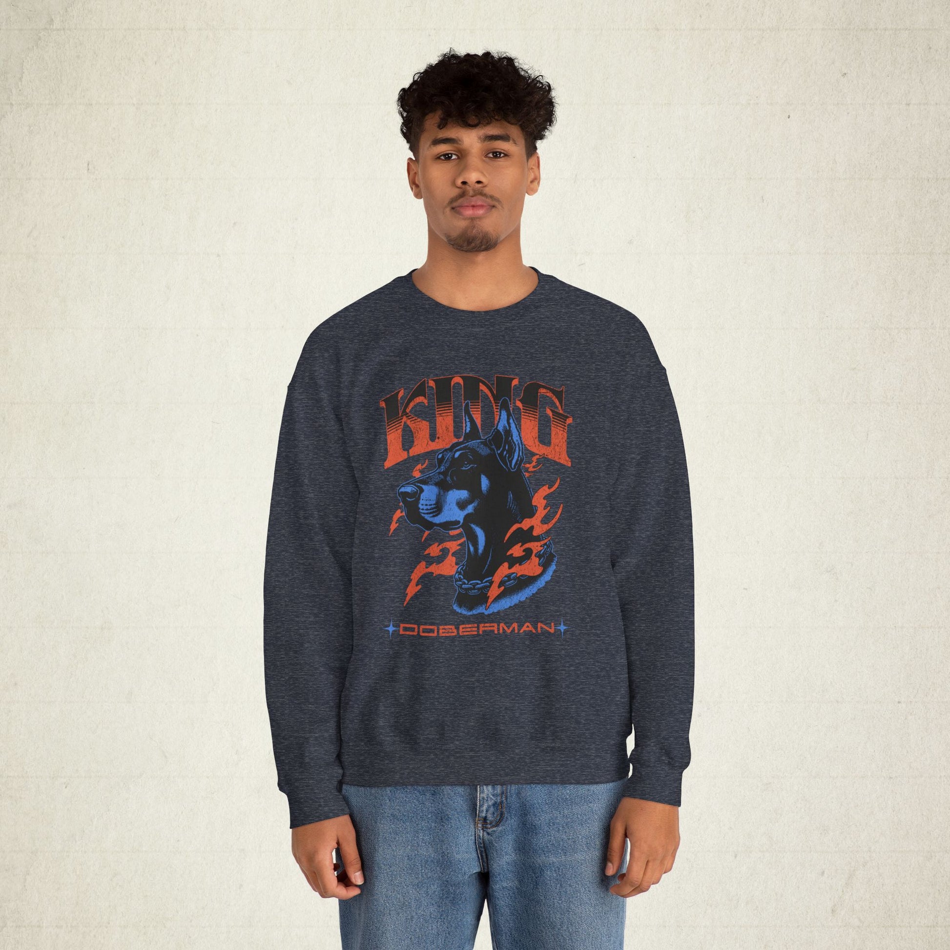 Bold Doberman King Unisex Sweatshirt
