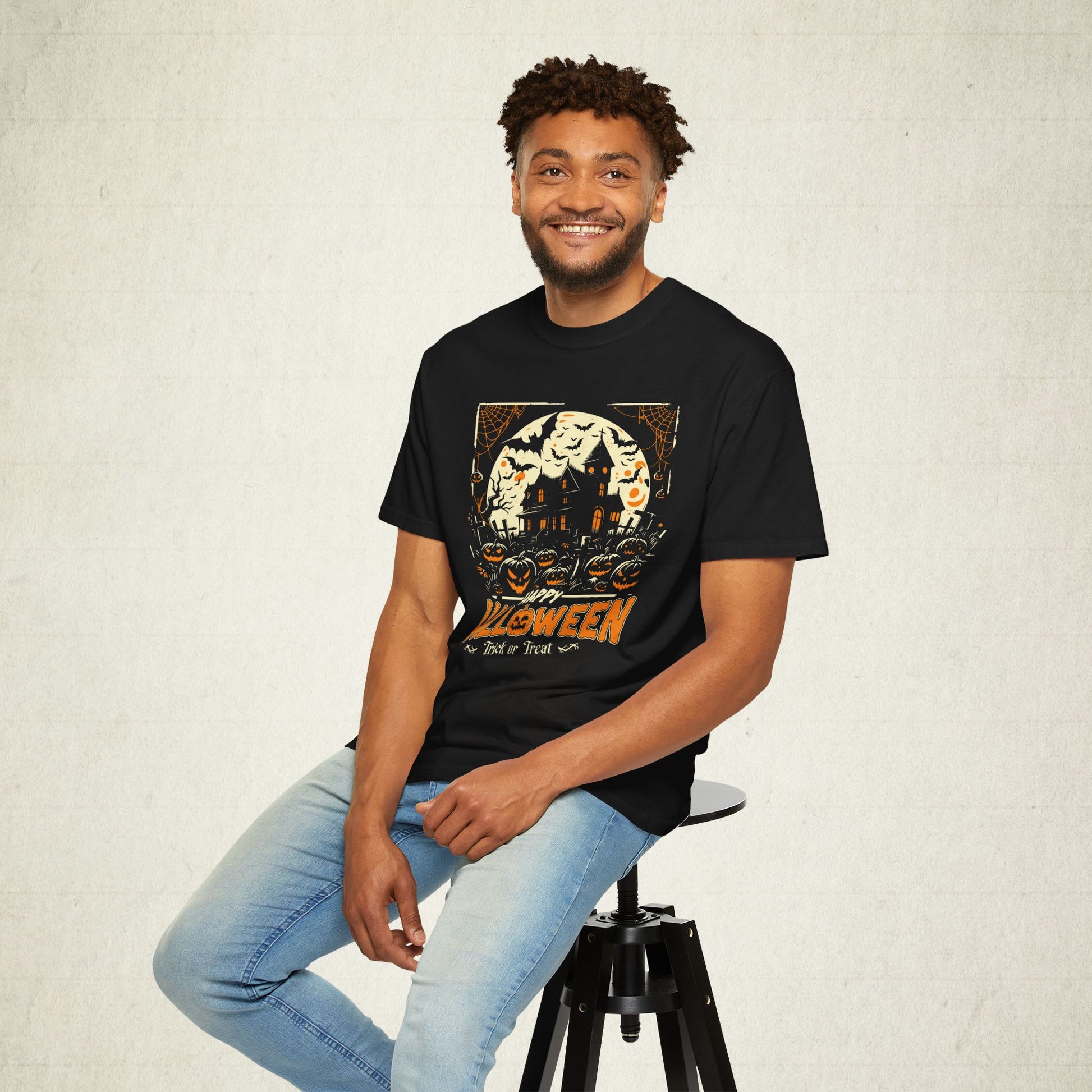 Happy Halloween White Unisex T-shirt