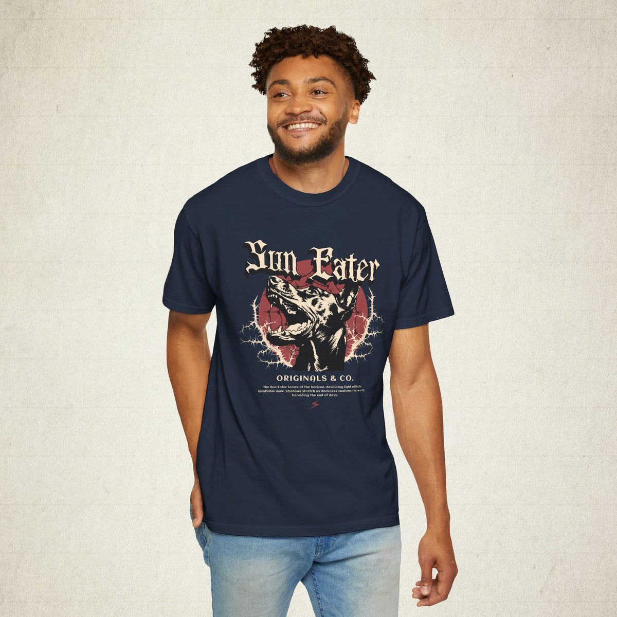 Sun Eater Dog Graphic Tee featuring a Sun Eater design, graphic tee