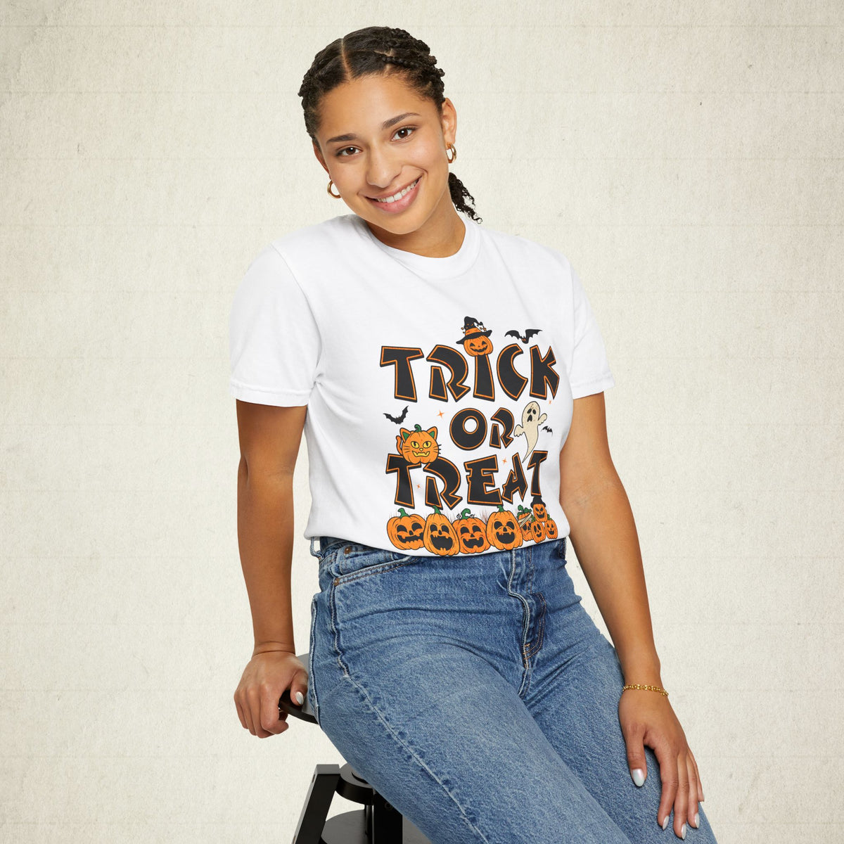 Trick or Treat White Halloween Unisex T-Shirt